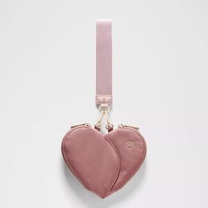 lululemon Dual Pouch Heart Wristlet